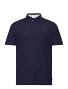 Ck Monogram Polo Sport Polos Short-sleeved Navy Calvin Klein Golf