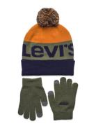 Levi's® Beanie And Gloves Set Accessories Headwear Hats Beanie Multi/p...