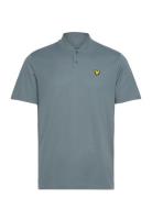 Bomber Collared Polo Shirt Sport Polos Short-sleeved Blue Lyle & Scott...