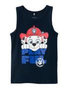 Nmmjabil Pawpatrol Tank Top Noos Cplg Tops T-shirts Sleeveless Navy Na...