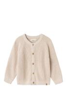 Nmnemlen Lin Ls Knit Lil Noos Tops Knitwear Cardigans Cream Lil'Atelie...