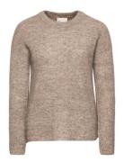 05 The Knit Pullover Tops Knitwear Jumpers Beige My Essential Wardrobe