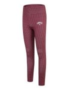 Converse High Rise Printed Leggings Bottoms Leggings Burgundy Converse