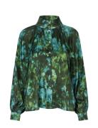 Nitadea Tops Blouses Long-sleeved Green Dea Kudibal