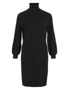 Viostria Roll Neck L/S Knit Dress - Noos Knelang Kjole Black Vila