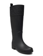 Rubber Long Boot Monogram Regnstøvler Sko Black Tommy Hilfiger