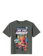 Nkmapelle Gotg Ss Nreg Top Box Mar Tops T-shirts Short-sleeved Khaki G...