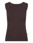 Tank Top Tops T-shirts & Tops Sleeveless Brown REMAIN Birger Christens...