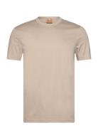 Mmgperry Crunch O-Ss Tee Tops T-shirts Short-sleeved Beige Mos Mosh Ga...