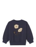 Flos Navy Sweatshirt Tops Sweat-shirts & Hoodies Sweat-shirts Navy Gar...