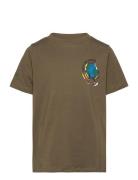 Tnlogan S_S Tee Tops T-shirts Short-sleeved Khaki Green The New