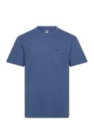 Relaxed Pocket Tee Tops T-shirts Short-sleeved Blue Lee Jeans