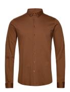 Mmgmarco Jersey Shirt Tops Shirts Casual Brown Mos Mosh Gallery