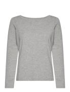 T-Shirts Long Sleeve Tops T-shirts & Tops Long-sleeved Grey Marc O'Pol...