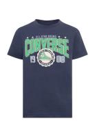 Converse Collegiate Crest Tee Tops T-shirts Short-sleeved Navy Convers...