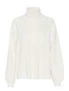 Manzigz Wool Rollneck Tops Knitwear Turtleneck White Gestuz