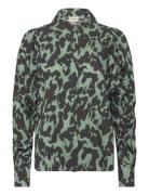 Frlelu Sh 1 Tops Blouses Long-sleeved Green Fransa