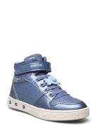 J Skylin Girl Høye Sneakers Blue GEOX