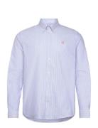 Konrad Contrast Oxford Shirt Tops Shirts Casual Blue Les Deux