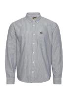 Lee Button Down Tops Shirts Casual Blue Lee Jeans
