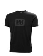 Hh Box T Sport T-shirts Short-sleeved Black Helly Hansen