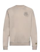 Stamp Crew Neck Sweatshirt Tops Sweat-shirts & Hoodies Sweat-shirts Be...