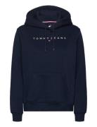 Tjw Reg Linear Hoodie Tops Sweat-shirts & Hoodies Hoodies Navy Tommy J...