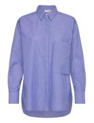 Cmpopli-Shirt Tops Shirts Long-sleeved Blue Copenhagen Muse