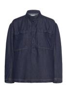 Tuxa Tops Shirts Long-sleeved Navy Munthe