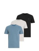 Brace Tops T-shirts Short-sleeved Blue AllSaints