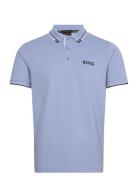 Paddy Pro Sport Polos Short-sleeved Blue BOSS