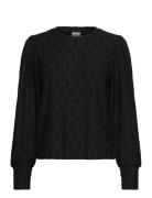 Katine Lace Blouse Tops Blouses Long-sleeved Black Kaffe