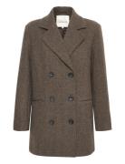 Franniemw Short Coat Ulljakke Jakke Brown My Essential Wardrobe