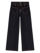 Adina Bottoms Jeans Wide Jeans Navy Molo