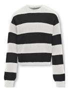 Kogfranca Short L/S Stripe Knt Noos Tops Knitwear Pullovers Multi/patt...