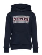 Jjecorp Logo Sweat Hood Jnr Tops Sweat-shirts & Hoodies Hoodies Blue J...