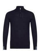 Mmgadam Soft Zip Turtle Neck Knit Tops Knitwear Half Zip Jumpers Navy ...