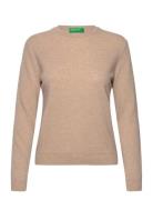 Crewneck Jersey Tops Knitwear Jumpers Beige United Colors Of Benetton