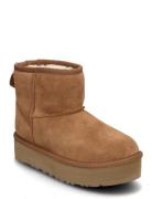 K Classic Mini Platform Vinterstøvletter Pull On Brown UGG