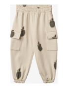 Jessy Cargo Pant Bottoms Sweatpants Cream Fliink