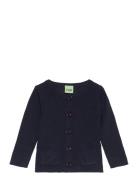 Baby Pointelle Body Tops Knitwear Cardigans Navy FUB