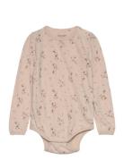 Body Ls - Aop Bodies Long-sleeved Beige CeLaVi