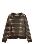 Nkmopalse Ls Knit Tops Knitwear Pullovers Brown Name It