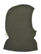 Lt. Knitted Merino Balaclava With Frill Accessories Headwear Balaclava...