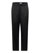 Ava Trousers Bottoms Trousers Straight Leg Black Ahlvar Gallery