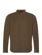 Inryan Tops Shirts Casual Khaki Green INDICODE