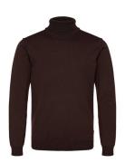 Bhbruton Roll Neck Knit Noos Tops Knitwear Turtlenecks Brown Blend