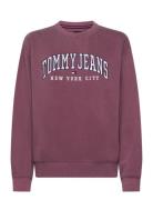 Tjw Rlx Varsity Crew Tops Sweat-shirts & Hoodies Sweat-shirts Burgundy...