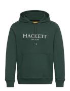 Heritage Hoody Tops Sweat-shirts & Hoodies Hoodies Green Hackett Londo...