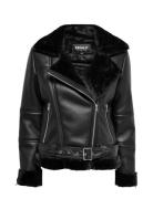 Onlagnete Faux Leather Biker Jkt Cs Otw Skinnjakke Skinnjakke Black ON...